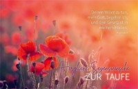 Doppelkarte - Herzliche Segenswünsche zur Taufe